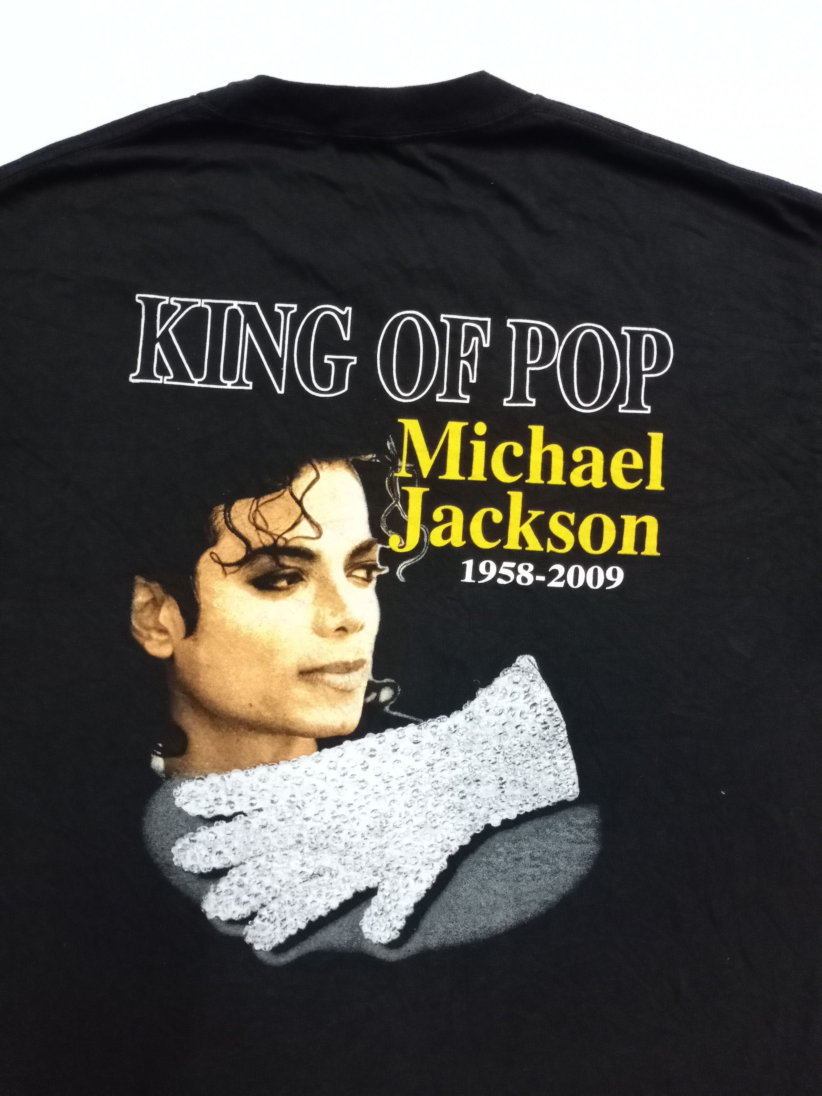 Band Tees × Michael Jackson × Vintage Vintage Micheal Jackson King Of Pop Double side Tshirt Size US L / EU 52-54 / 3 - 2 Thumbnail