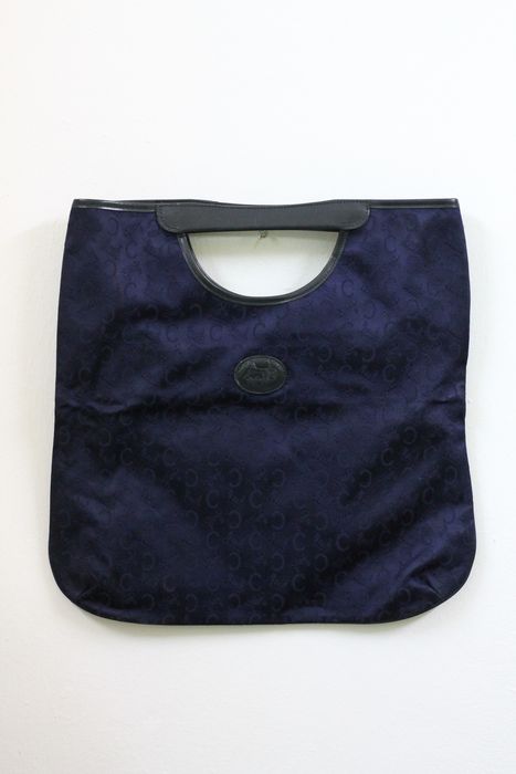 Celine Rare! Vintage CELINE Noevir Monogram Dark Blue Tote Bag