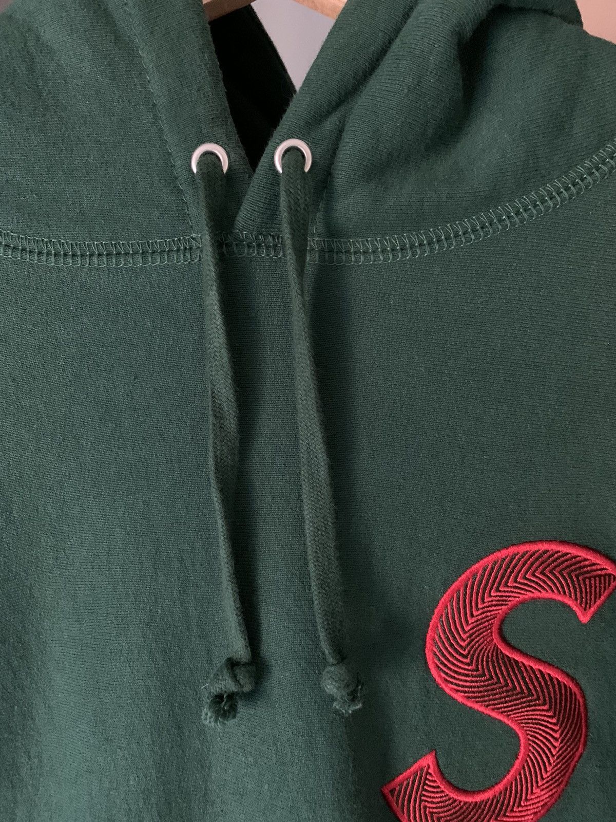 Supreme Supreme S Logo Hooded Sweatshirt FW18 Dark Green Size US M / EU 48-50 / 2 - 2 Preview