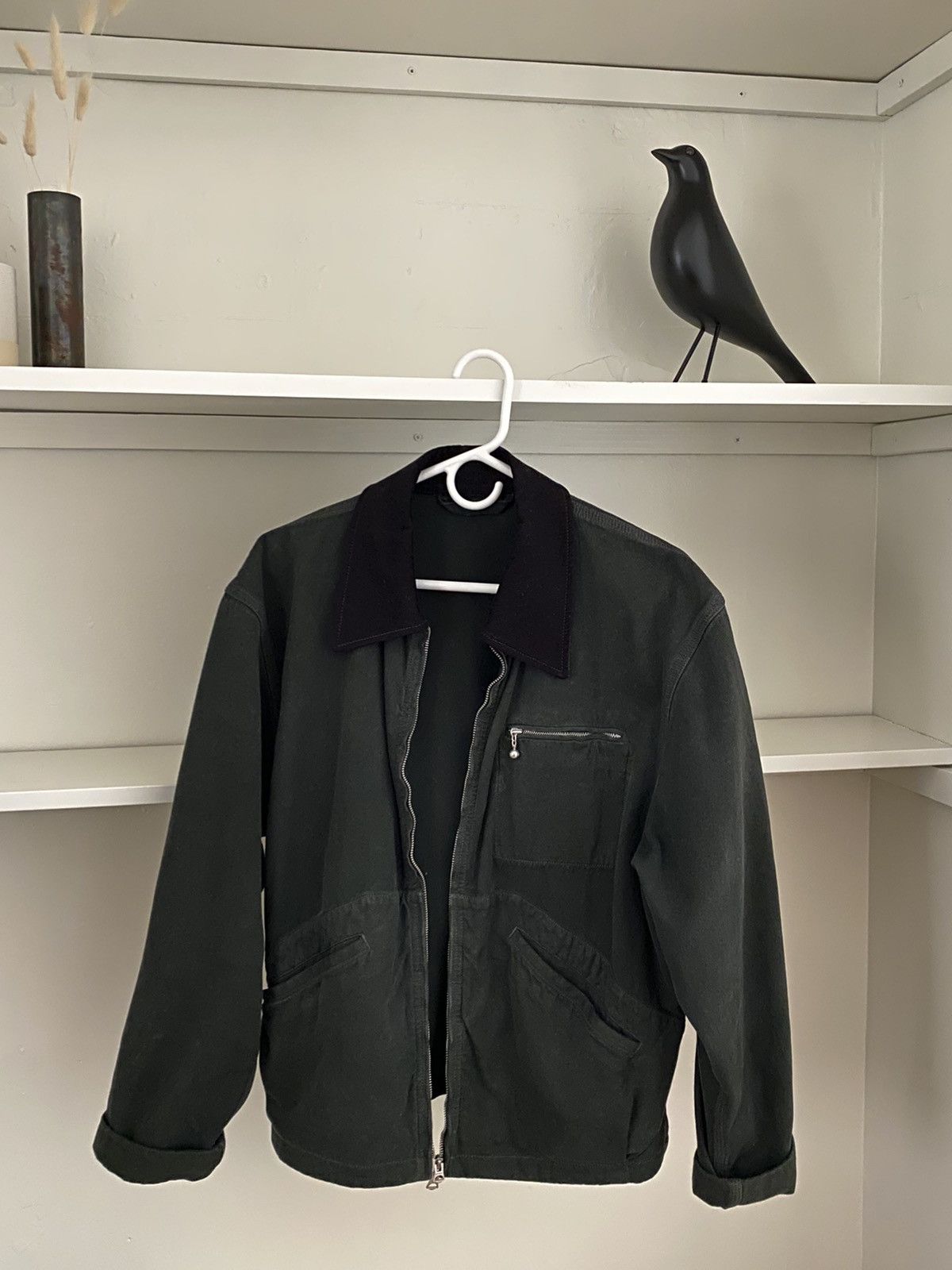 Acne Studios Marvon Corduroy Collar Canvas Workwear Jacket Grailed