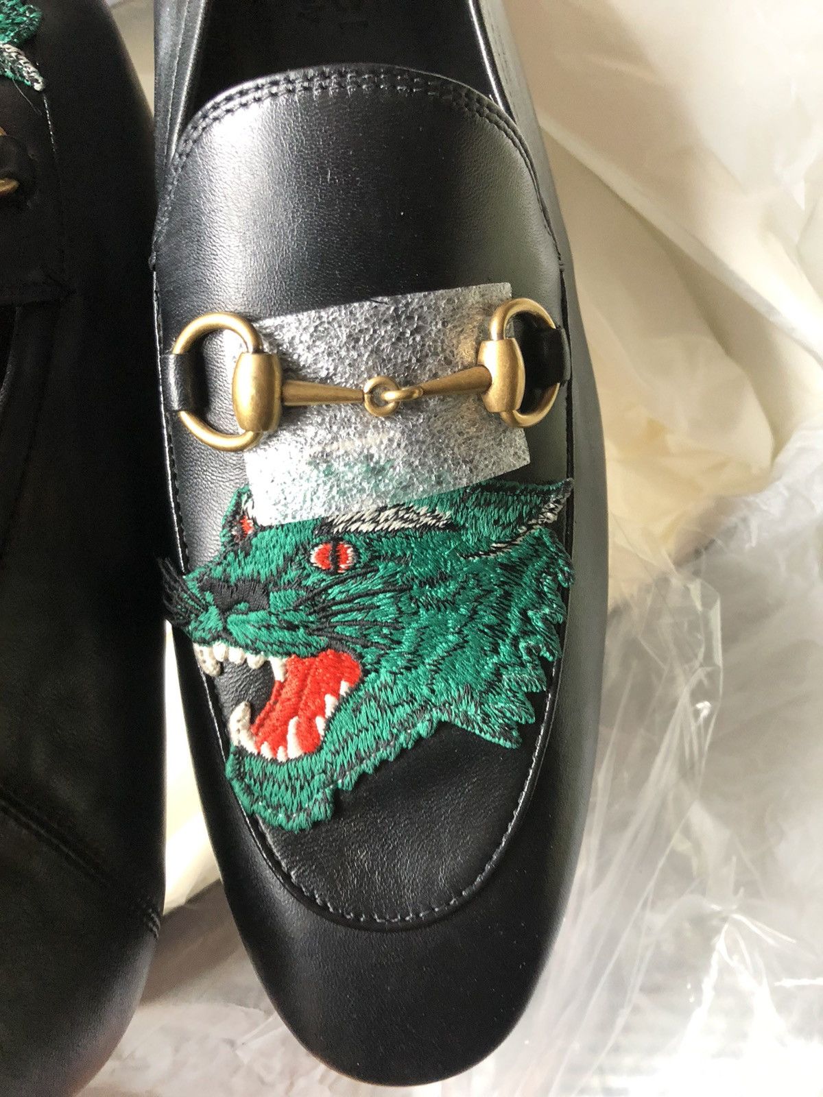 Gucci BNIB GUCCI BRIXTON WITH GREEN TIGER PATCH Size US 10.5 / EU 43-44 - 4 Thumbnail