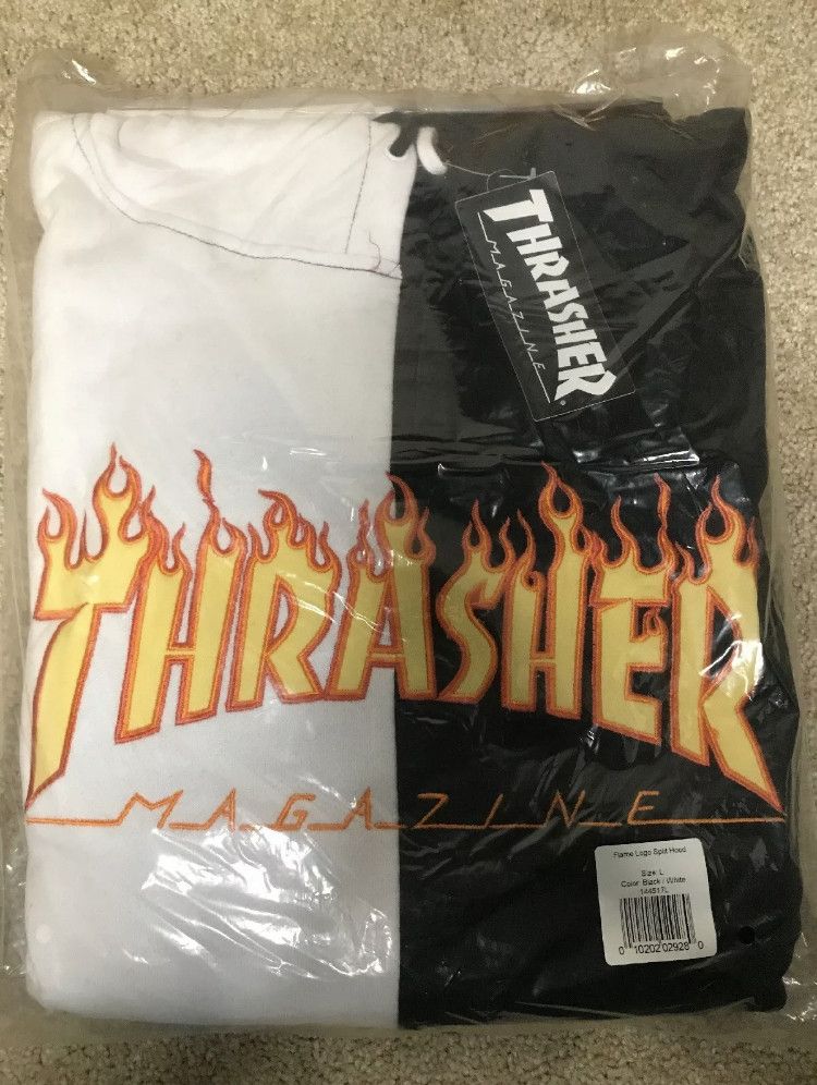 Thrasher hot sale split hoodie