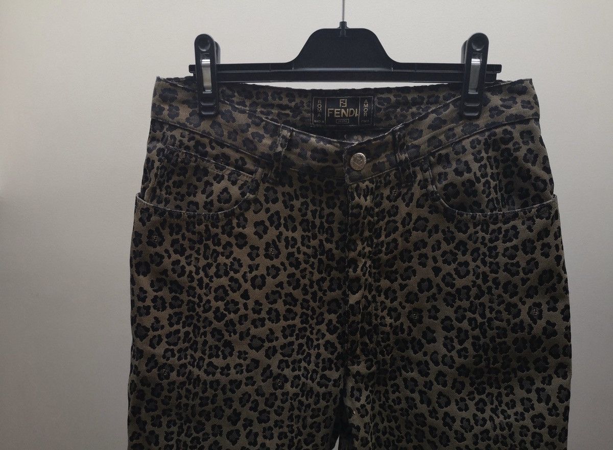 Fendi × Vintage Fendi Vintage Leopard pants jeans Size 30 RRP 800$... Size US 30 / EU 46 - 3 Thumbnail