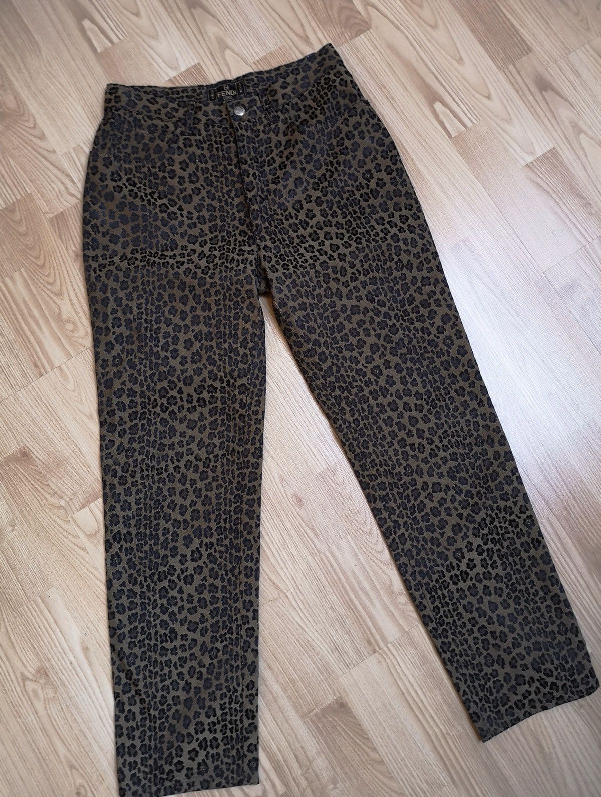 Fendi × Vintage Fendi Vintage Leopard pants jeans Size 30 RRP 800$... Size US 30 / EU 46 - 2 Thumbnail