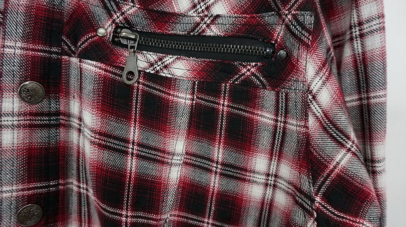 Flannel GILEVANS Shadow Plaid Zippered Hoodie Flannel Shirt Size US S / EU 44-46 / 1 - 8 Thumbnail