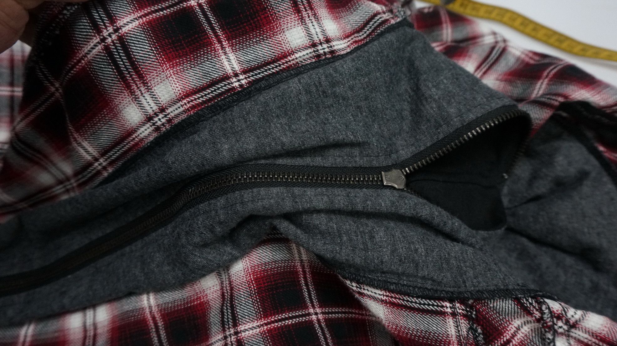 Flannel GILEVANS Shadow Plaid Zippered Hoodie Flannel Shirt Size US S / EU 44-46 / 1 - 17 Thumbnail