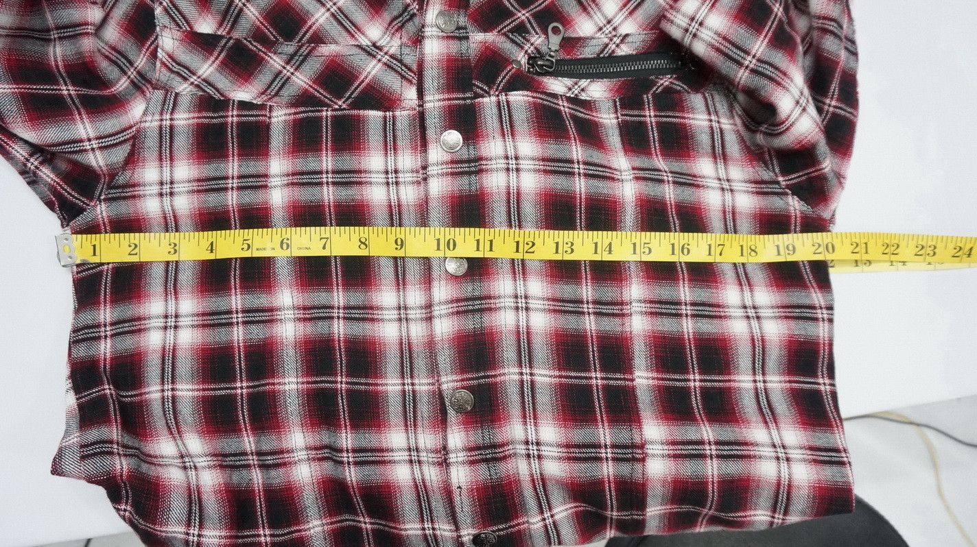 Flannel GILEVANS Shadow Plaid Zippered Hoodie Flannel Shirt Size US S / EU 44-46 / 1 - 10 Thumbnail