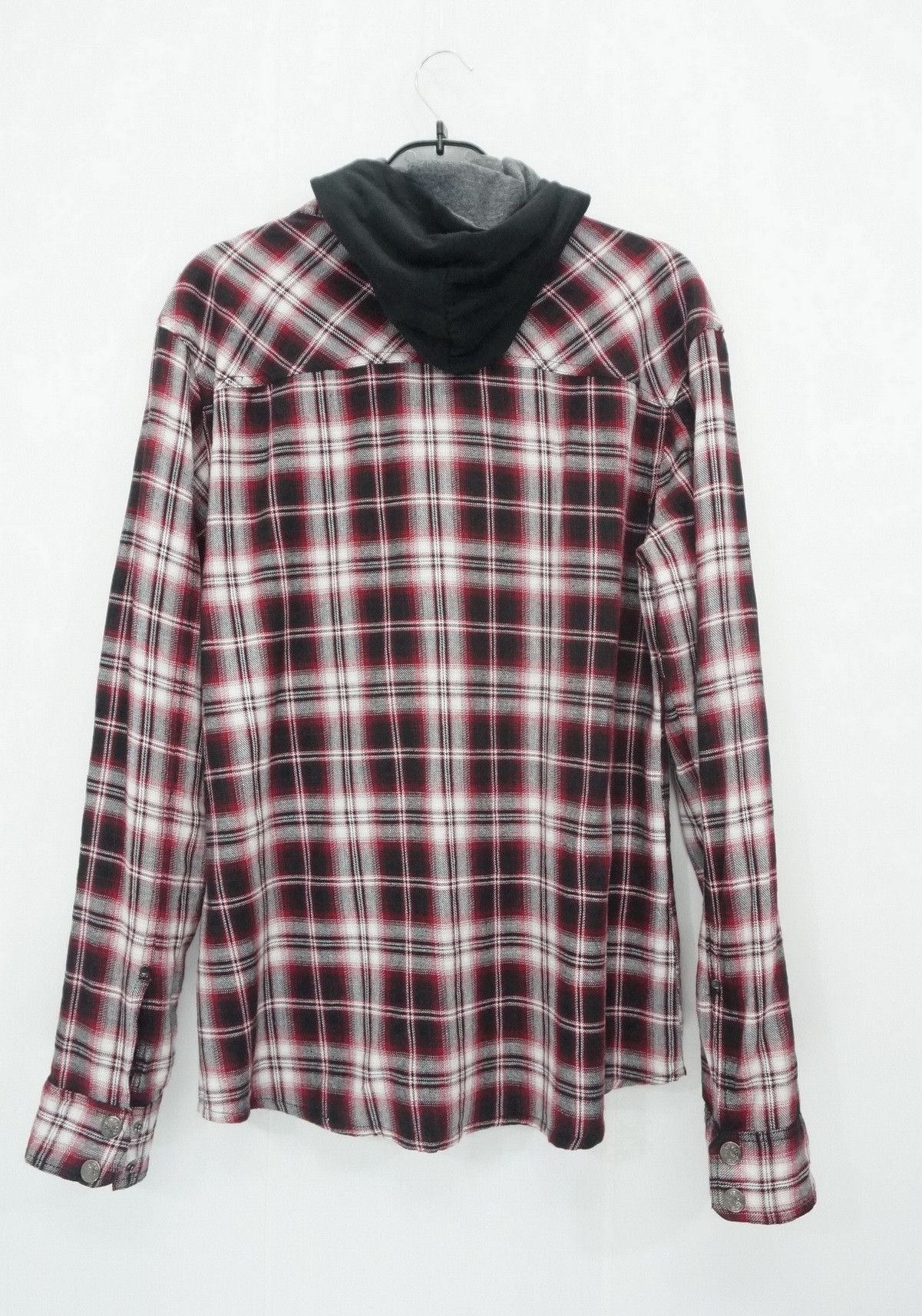 Flannel GILEVANS Shadow Plaid Zippered Hoodie Flannel Shirt Size US S / EU 44-46 / 1 - 3 Thumbnail