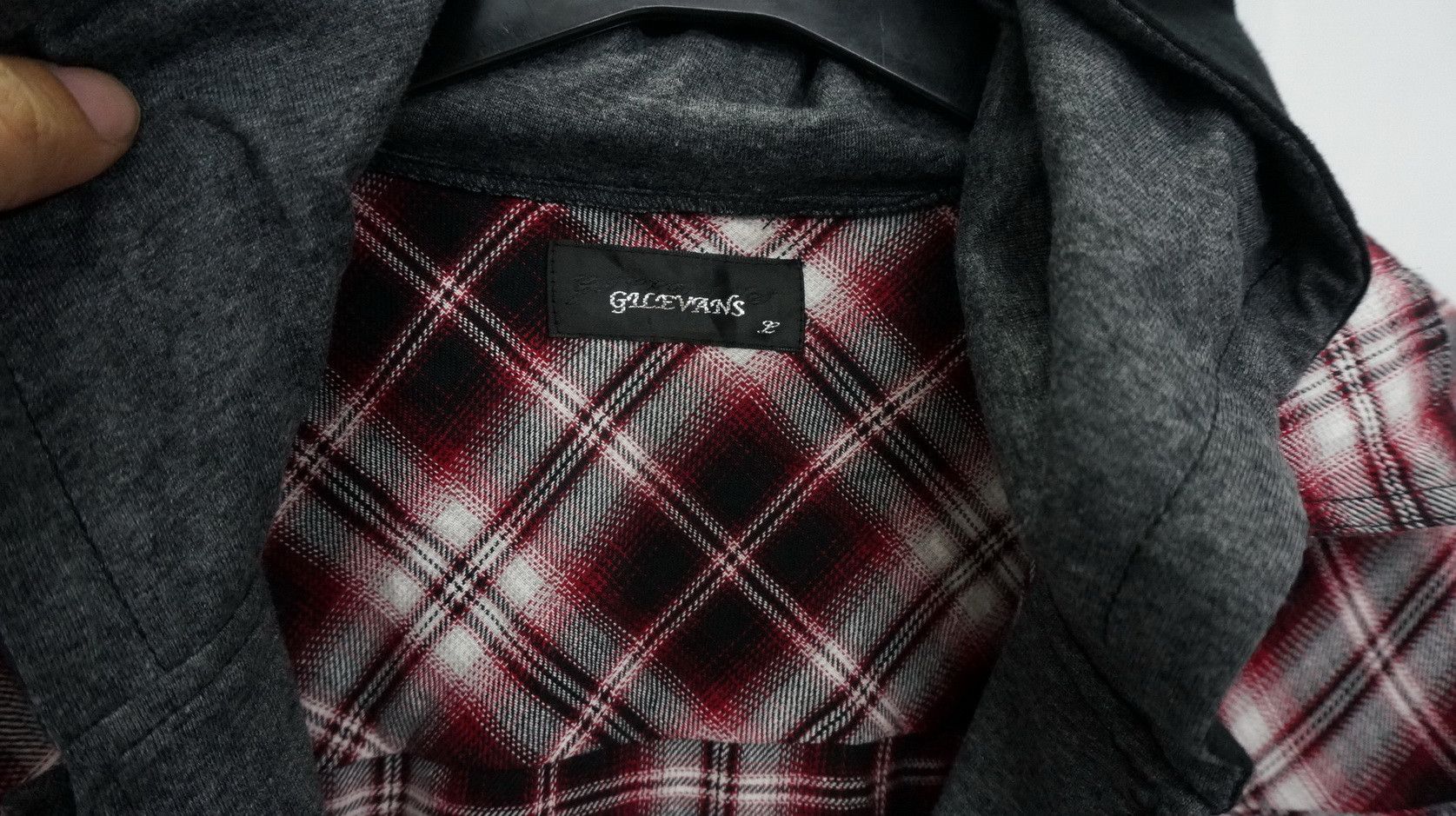 Flannel GILEVANS Shadow Plaid Zippered Hoodie Flannel Shirt Size US S / EU 44-46 / 1 - 7 Thumbnail