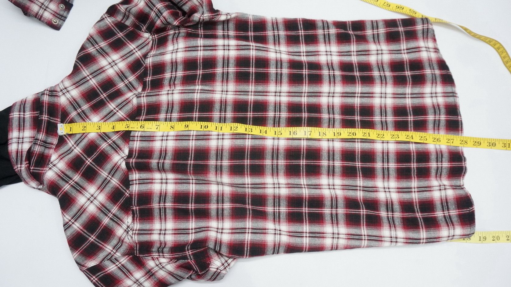 Flannel GILEVANS Shadow Plaid Zippered Hoodie Flannel Shirt Size US S / EU 44-46 / 1 - 11 Thumbnail