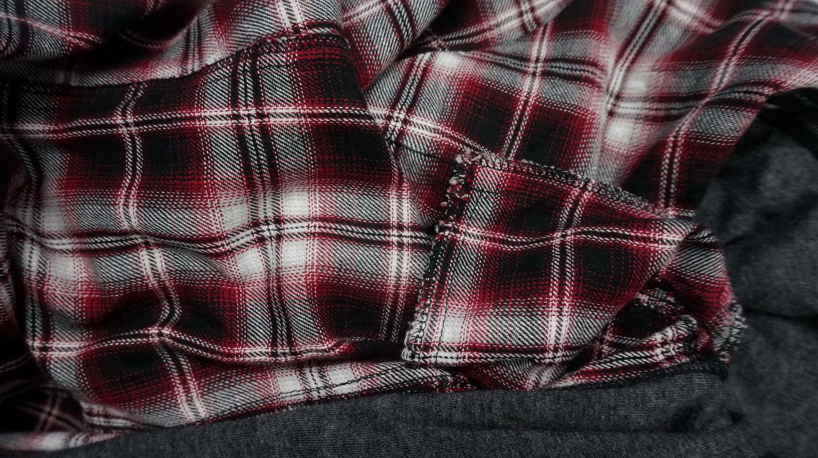 Flannel GILEVANS Shadow Plaid Zippered Hoodie Flannel Shirt Size US S / EU 44-46 / 1 - 16 Thumbnail