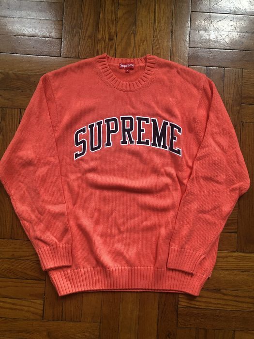 Supreme SS16 Supreme Tackle Twill Arc Logo Sweater | Grailed