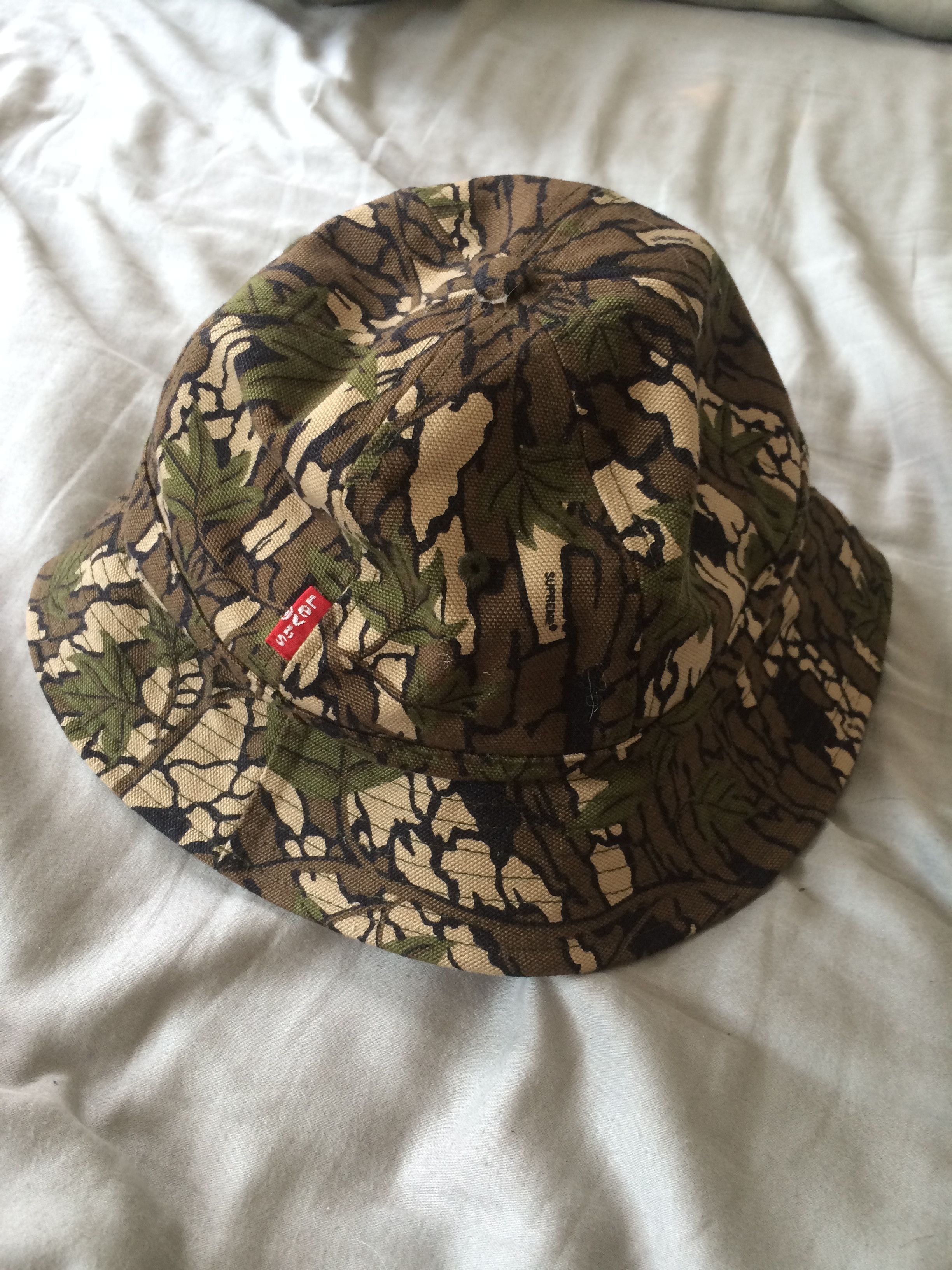 Supreme, Accessories, Supreme X Levis Camo Bucket Hat