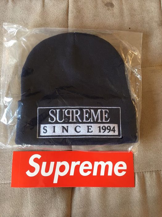 Supreme Reserved Beanie - Navy | Grailed