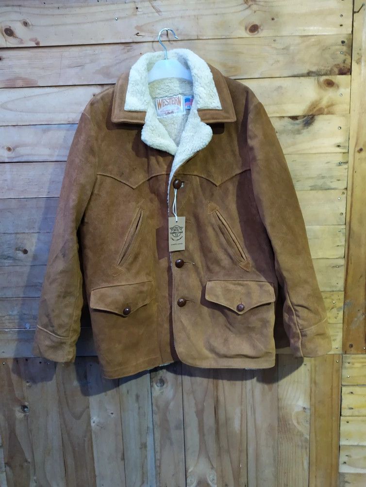 VTG SCHOTT NYC 359 WESTERN LEATHER SUEDE STYLING JACKET