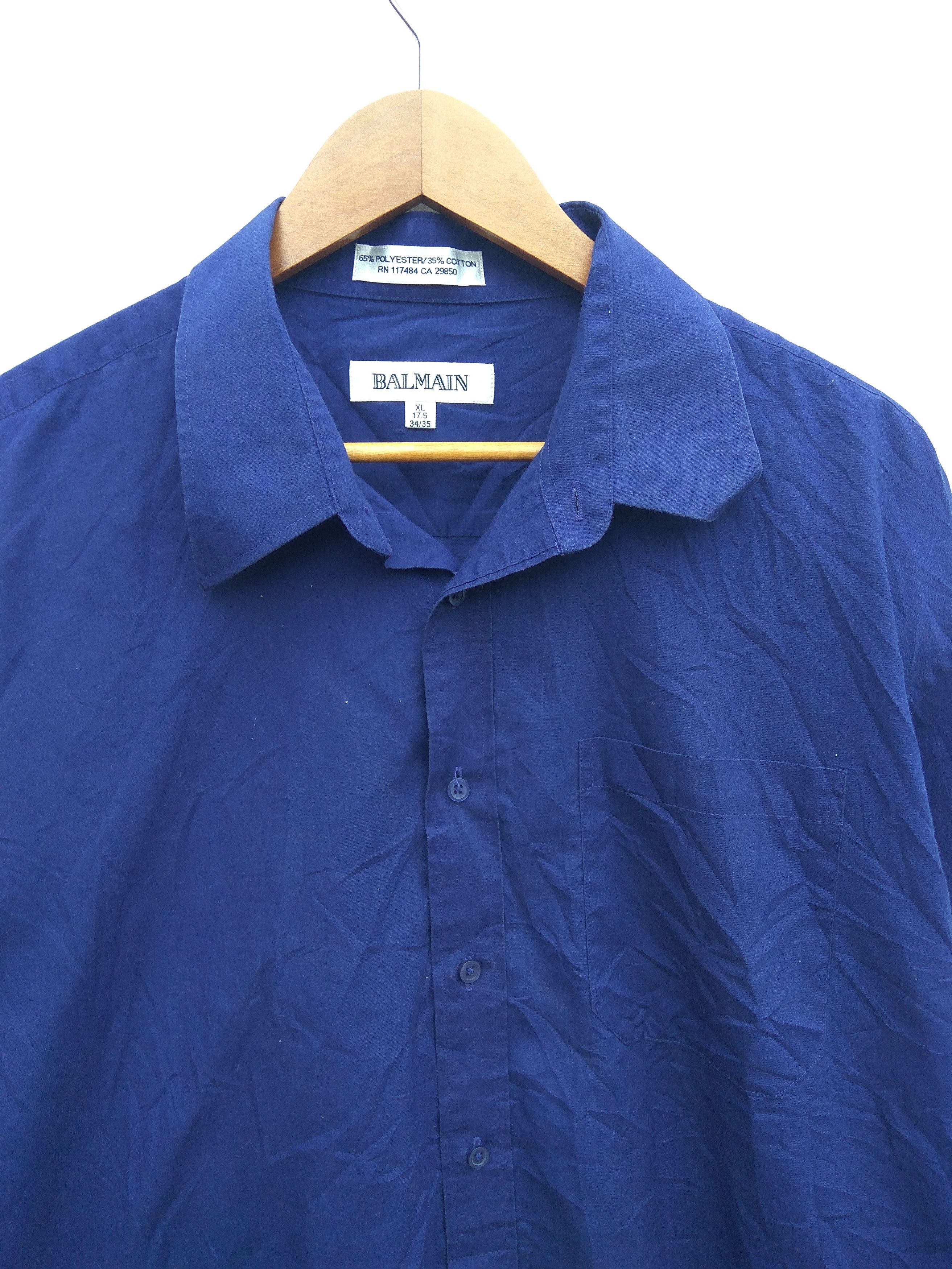 Balmain shirt button up blue colour
