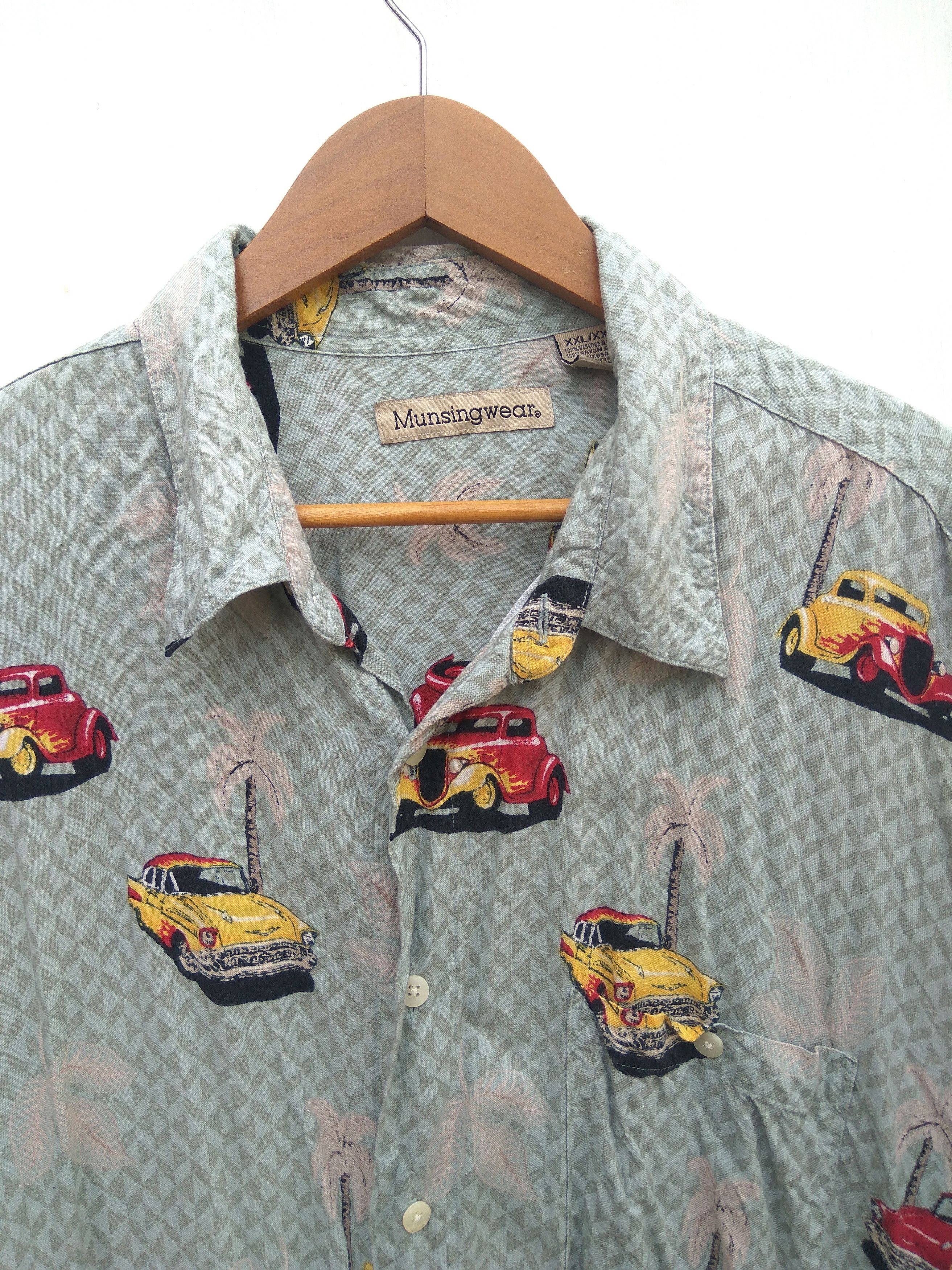 Vintage Munsing Wear Hawaiian shirt button Up 100% rayon surf Size US XXL / EU 58 / 5 - 3 Thumbnail
