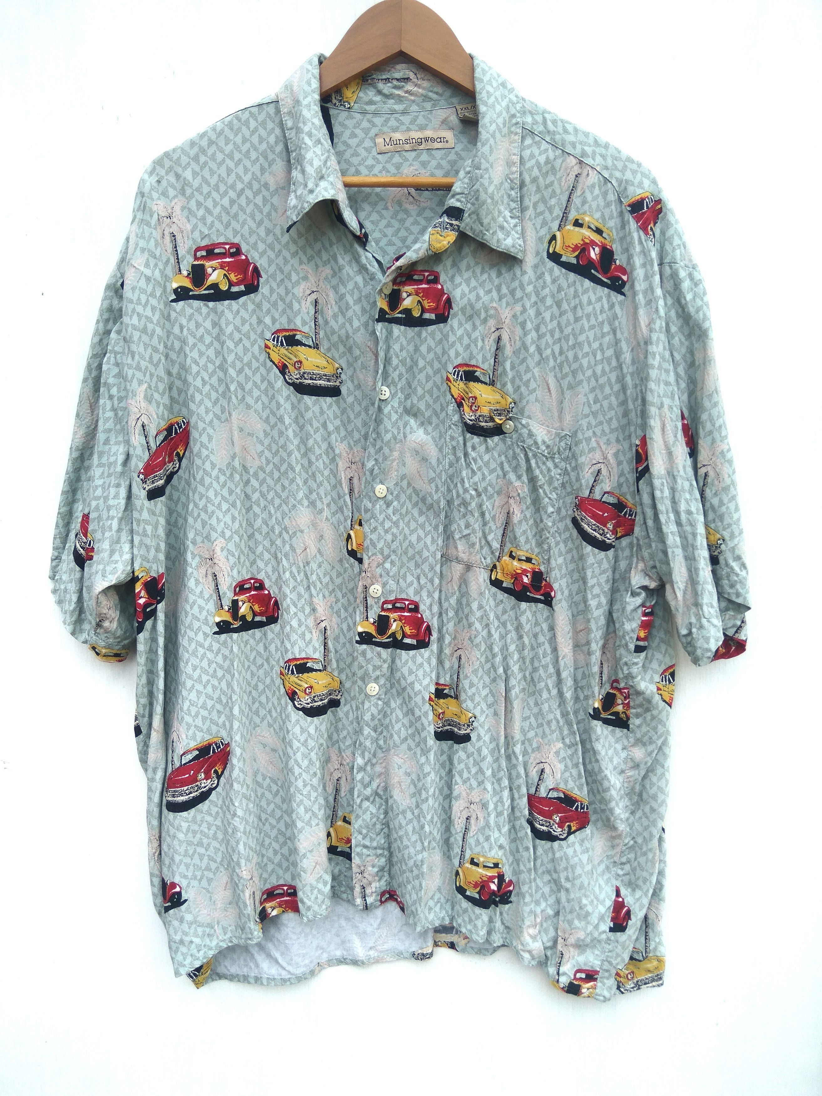 Vintage Munsing Wear Hawaiian shirt button Up 100% rayon surf Size US XXL / EU 58 / 5 - 1 Thumbnail