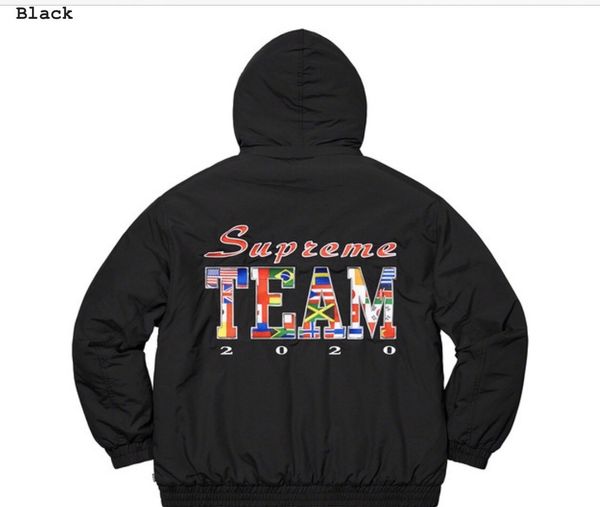 Supreme supreme team sales puffy jacket black