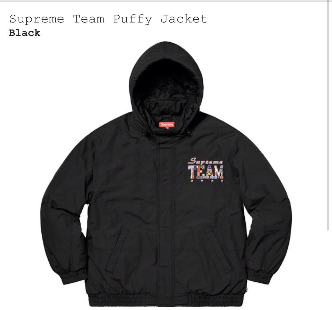 Supreme Supreme team puffy jacket | Grailed