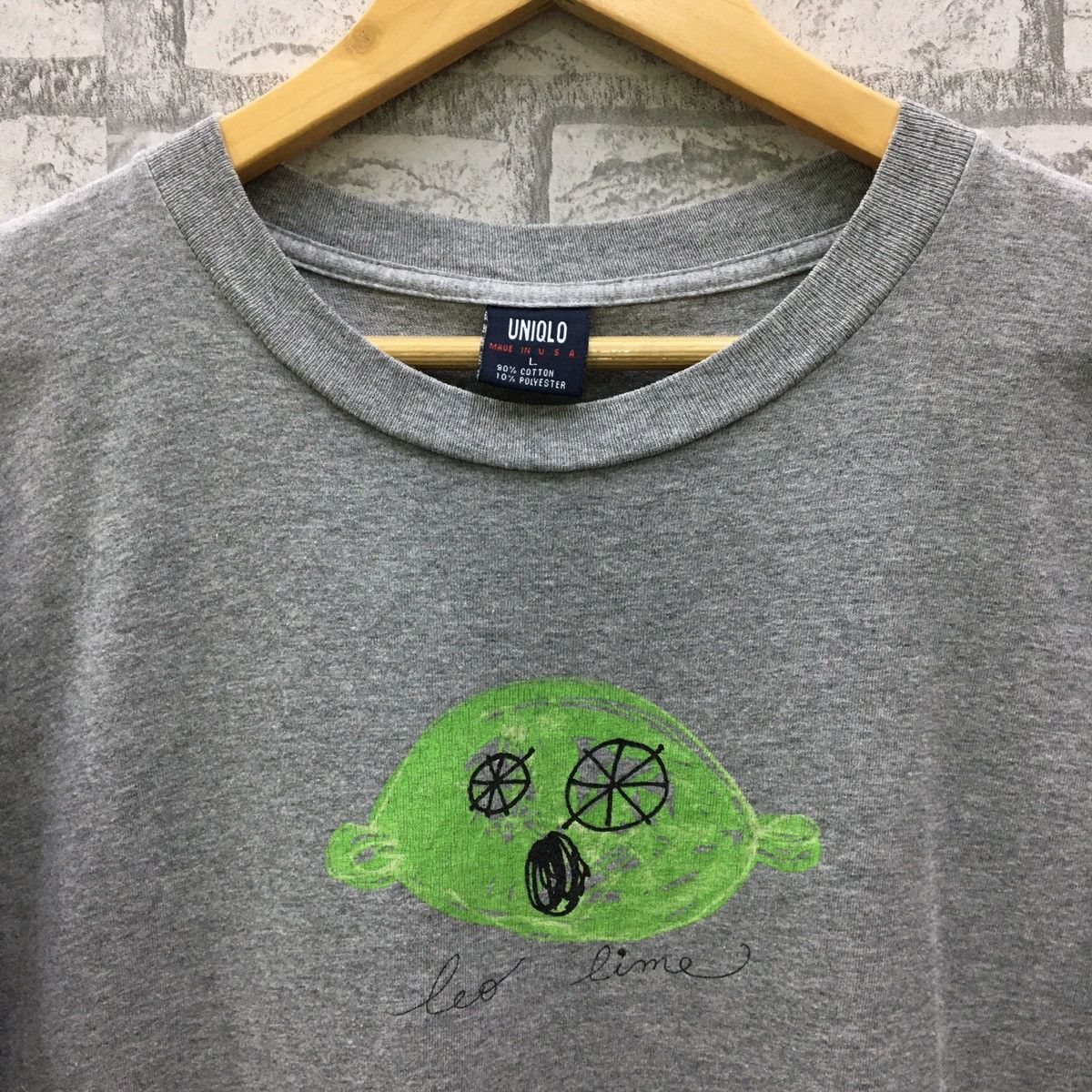 Uniqlo Vintage Uniqlo Leo Lime T-shirt Size US L / EU 52-54 / 3 - 3 Thumbnail