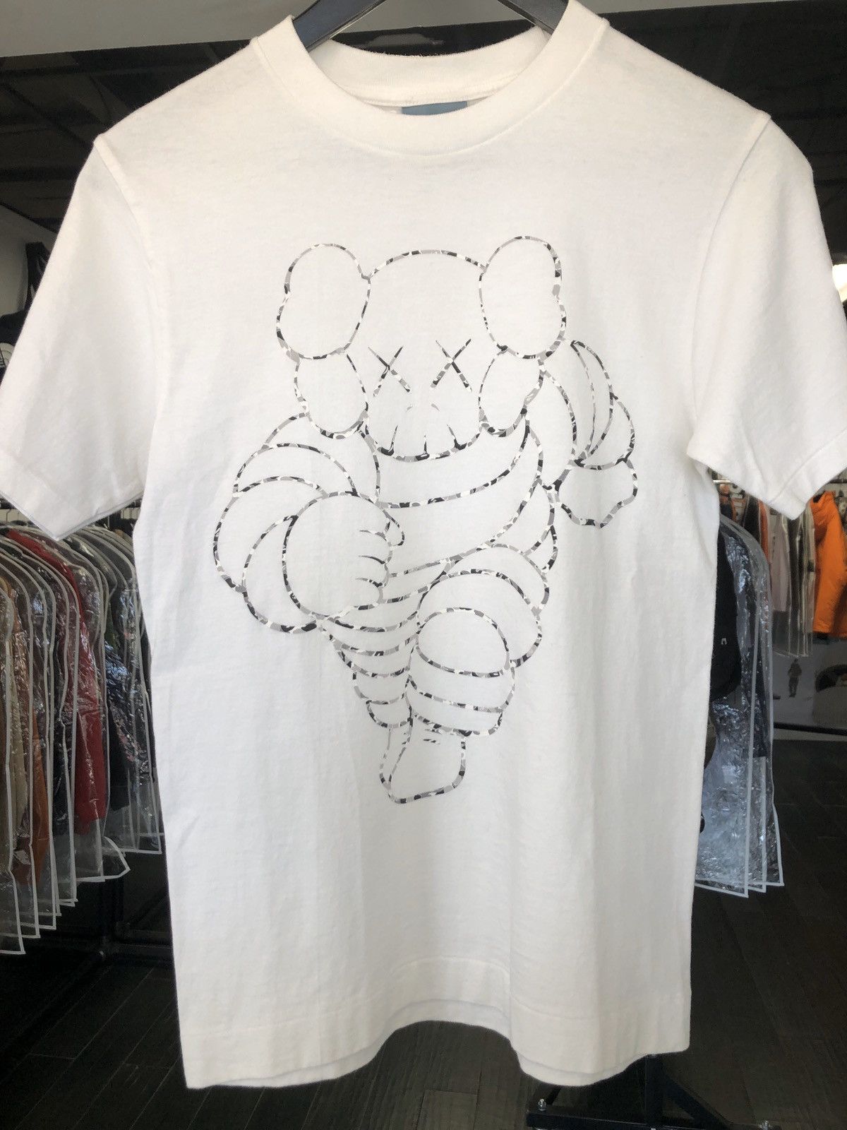 Bape × Kaws BAPE X KAWS “RUNNING CHUM” T-SHIRT (M) - RARE