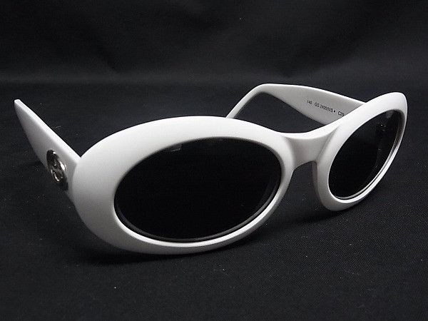 小物 GUCCI  Cobain sunglasses white y2k Clout Goggles White Vintage Cool Glasses Kurt Cobain Oval Rapper