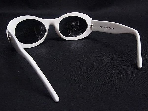 Gucci GG2400 White Oval GG Logo Kurt Cobain Sunglasses