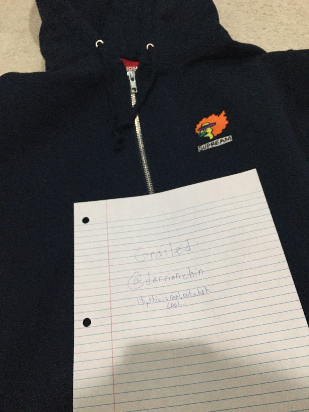 Supreme Gonz Ramm Zip Up Sweatshirt | Grailed