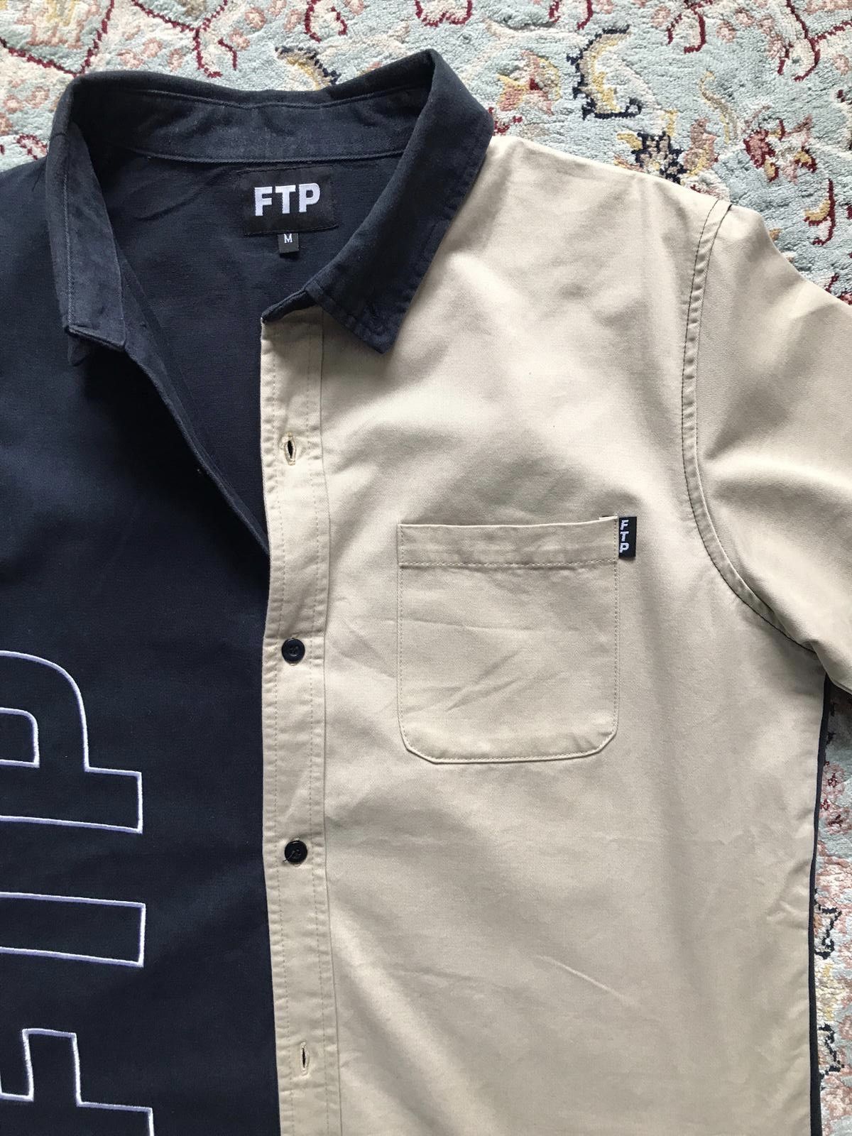 Fuck The Population FTP button up two tone shirt Size US M / EU 48-50 / 2 - 2 Thumbnail