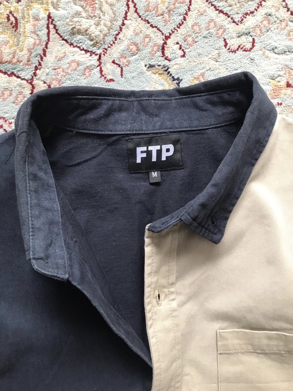 Fuck The Population FTP button up two tone shirt Size US M / EU 48-50 / 2 - 3 Thumbnail
