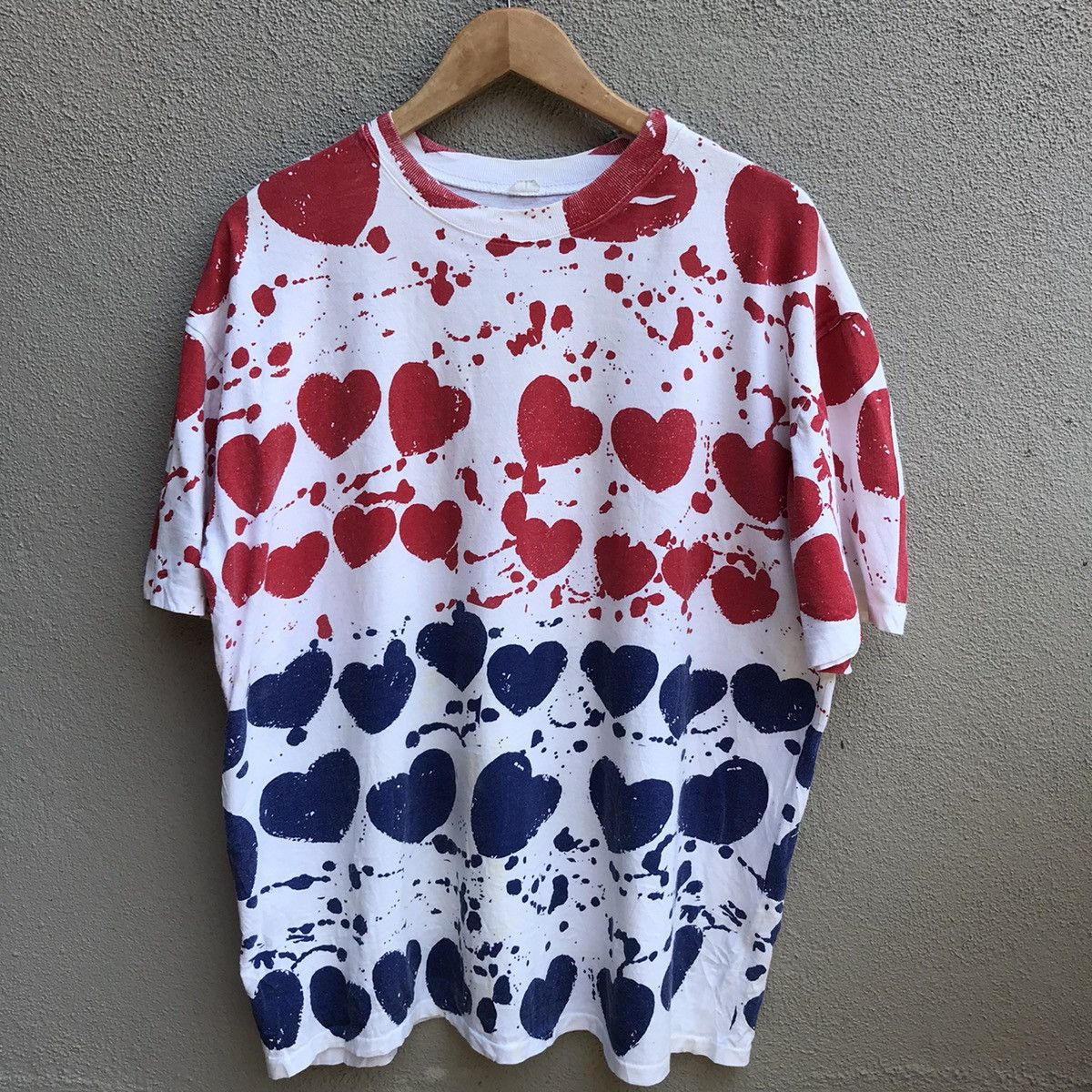 Vintage Vintage LOVE heart shape box all over print tee Size US XL / EU 56 / 4 - 2 Thumbnail