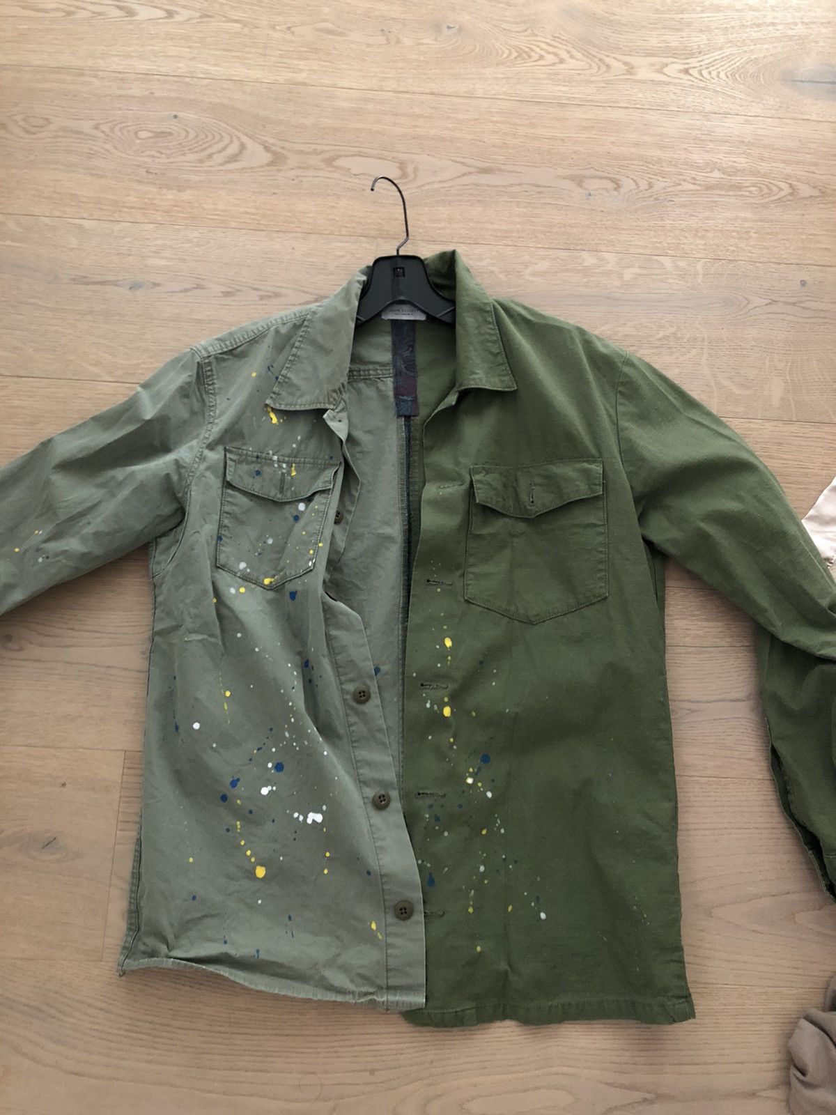John Elliott John Elliott Distorted Military Shirt Olive Size Medium Size US M / EU 48-50 / 2 - 1 Preview