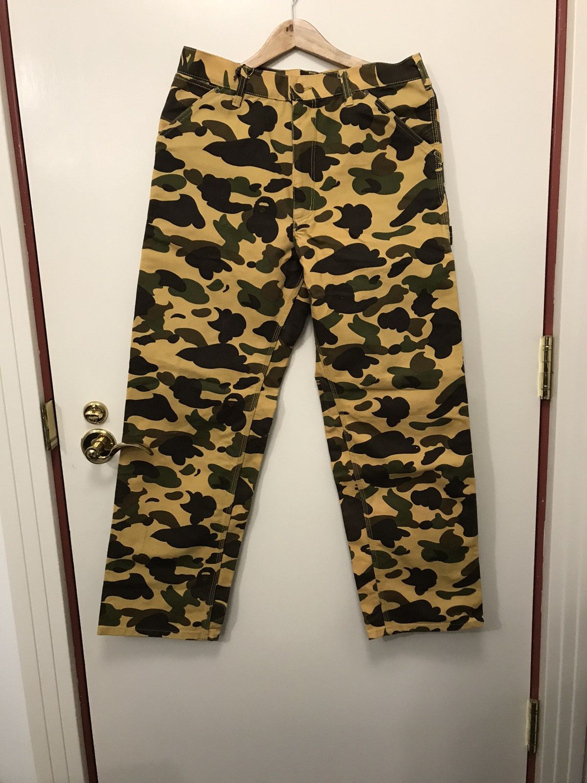 パンツ BAPE X CARHARTT M WORK PANTS Bape Bape x Carhartt pants | Grailed