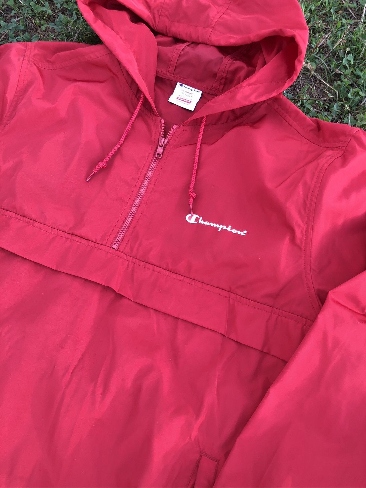 FINAL DROP* SS16 Supreme x Champion Half Zip Windbreaker