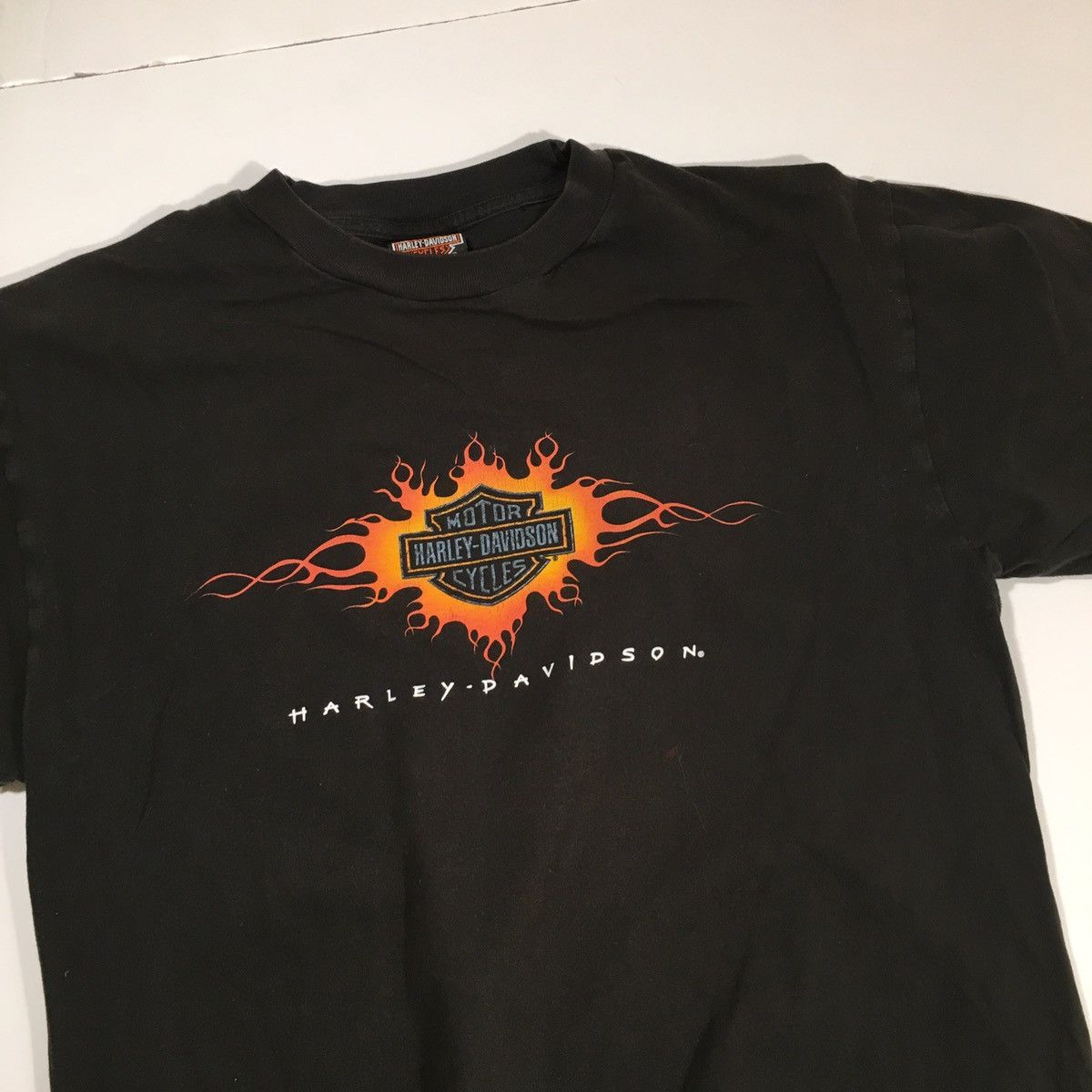 Harley Davidson × Vintage Vintage Harley Davidson Singapore Shirt Size US L / EU 52-54 / 3 - 4 Thumbnail