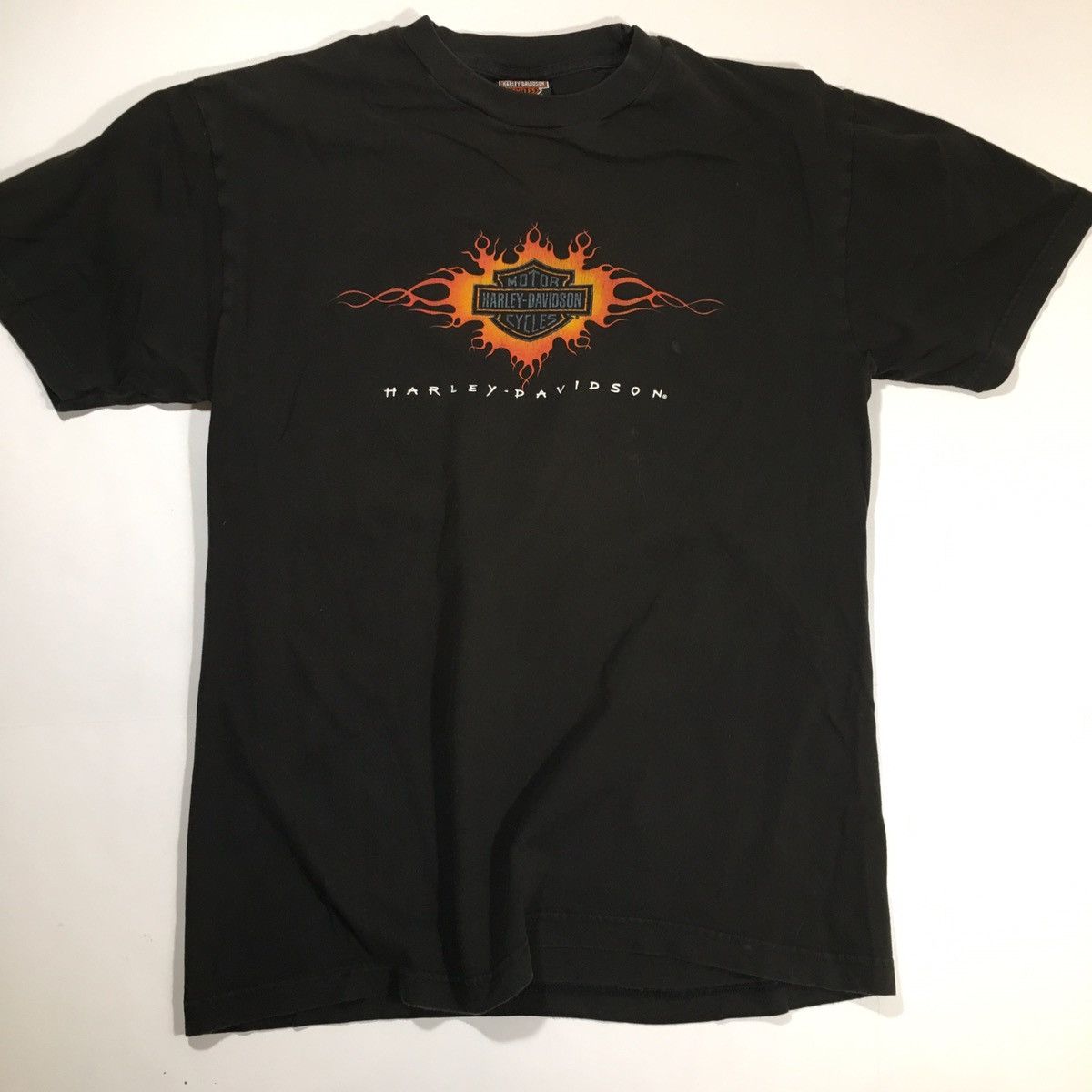 Harley Davidson × Vintage Vintage Harley Davidson Singapore Shirt Size US L / EU 52-54 / 3 - 1 Thumbnail