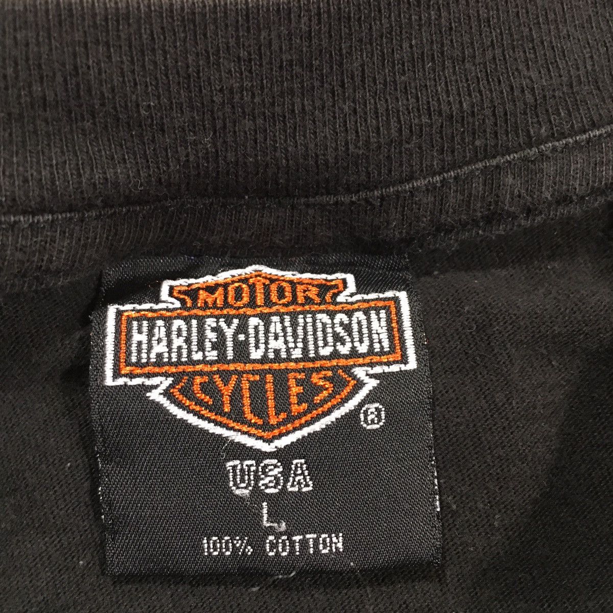 Harley Davidson × Vintage Vintage Harley Davidson Singapore Shirt Size US L / EU 52-54 / 3 - 3 Thumbnail