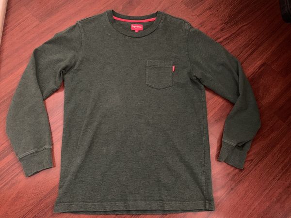 Supreme long sleeve store pocket tee