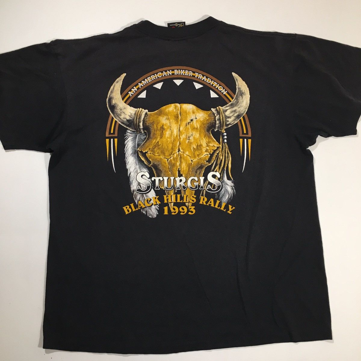 Harley Davidson × Vintage Vintage 3D Emblem Sturgis Big Skull Tee Shirt Size US XL / EU 56 / 4 - 2 Thumbnail