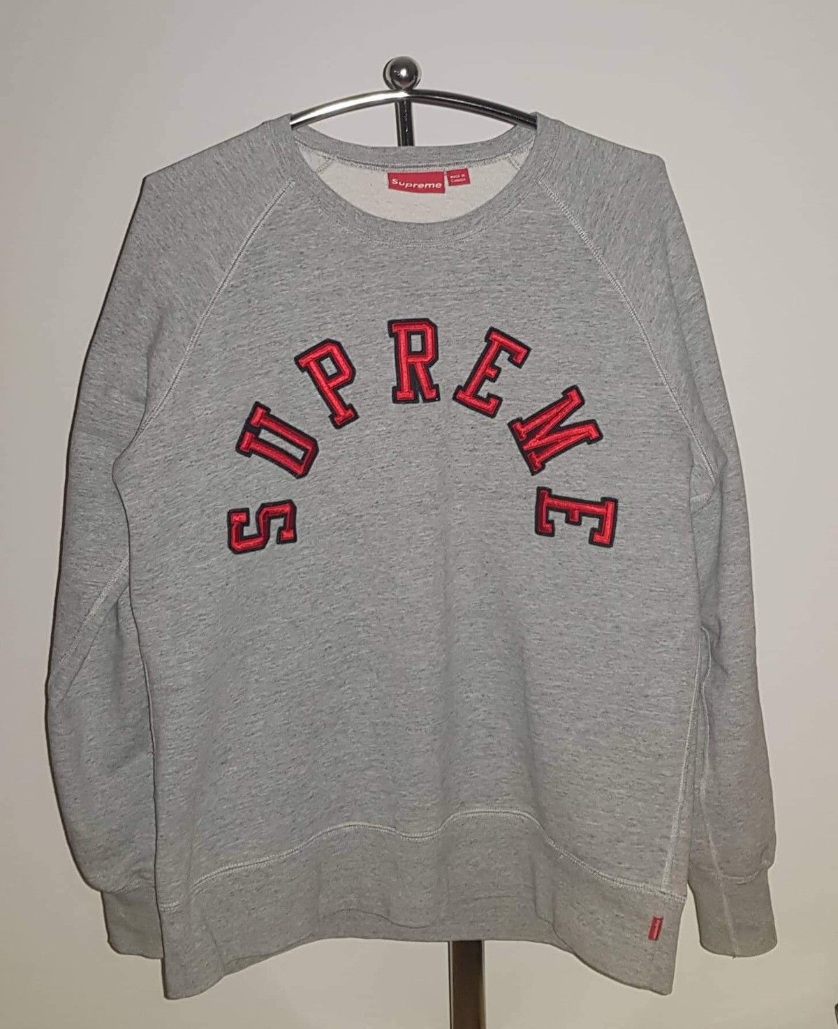 Supreme Supreme Felt Arc Logo Crewneck | Grailed