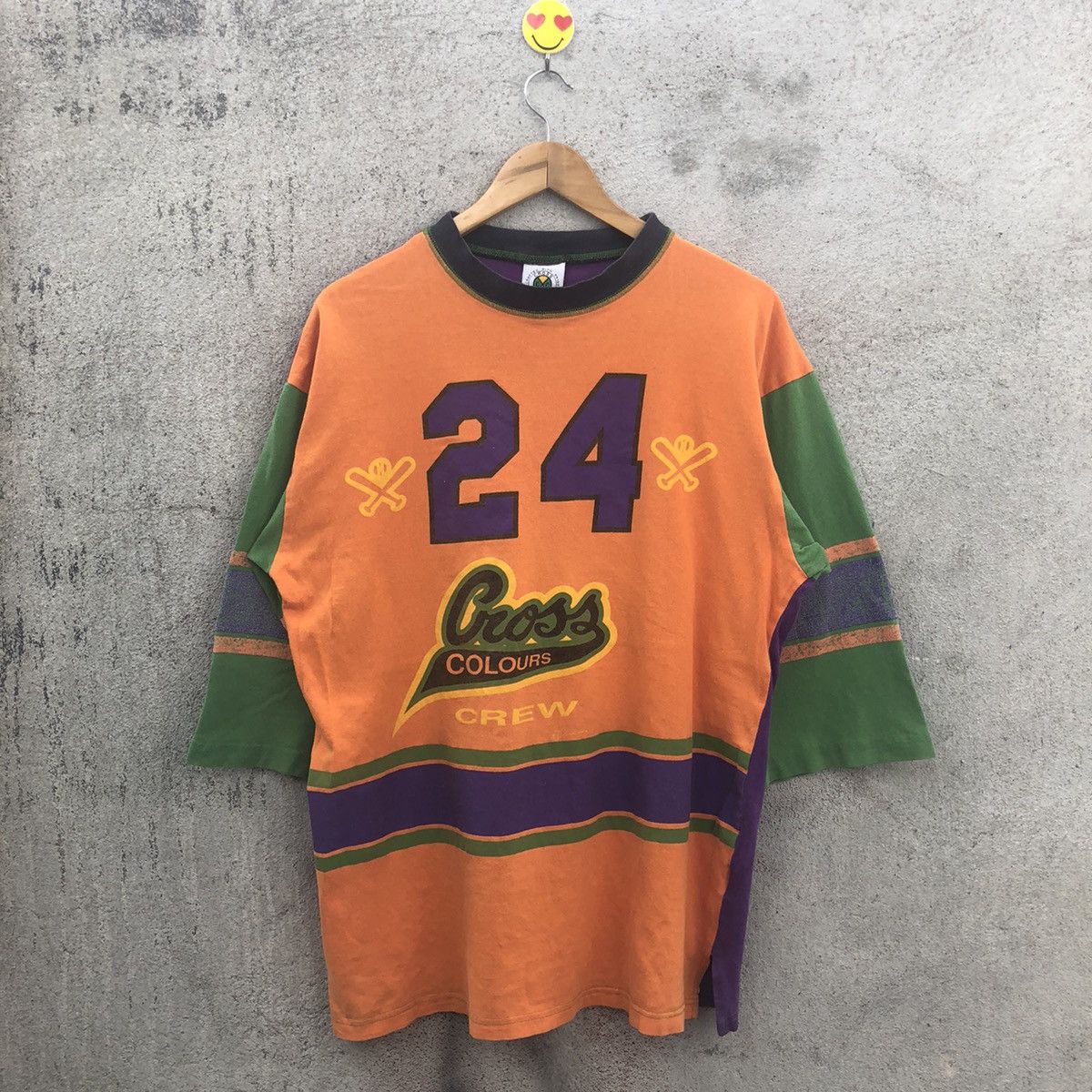 Vintage Vintage cross colours crew 24 tshirt hip hop shirt jersey Grailed