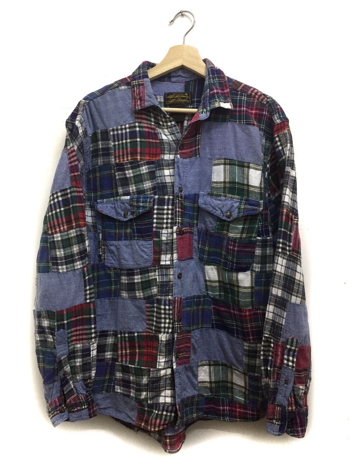 Eddie Bauer Patchwork shirt button up eddie bouer | Grailed