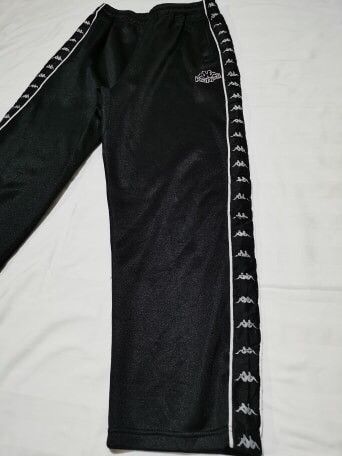 Kappa KAPPA SIDE TAPE LOGO CASUAL STYLE BLACK TRACK PANTS Size US 33 - 6 Thumbnail