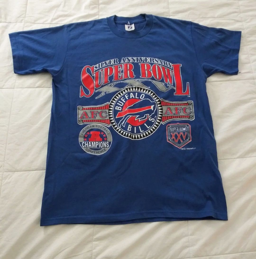 Logo 7 Vintage 1990 Buffalo Bills XXV 25th Super Bowl T-Shirt | Grailed