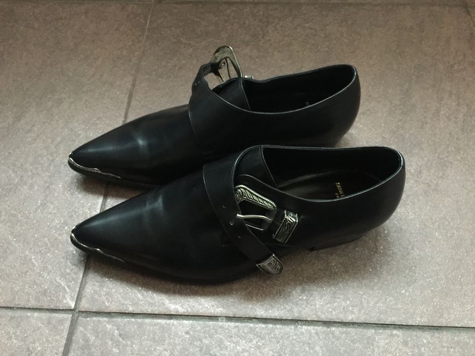 Saint Laurent Paris Duckies 25 monkstrap boots | Grailed