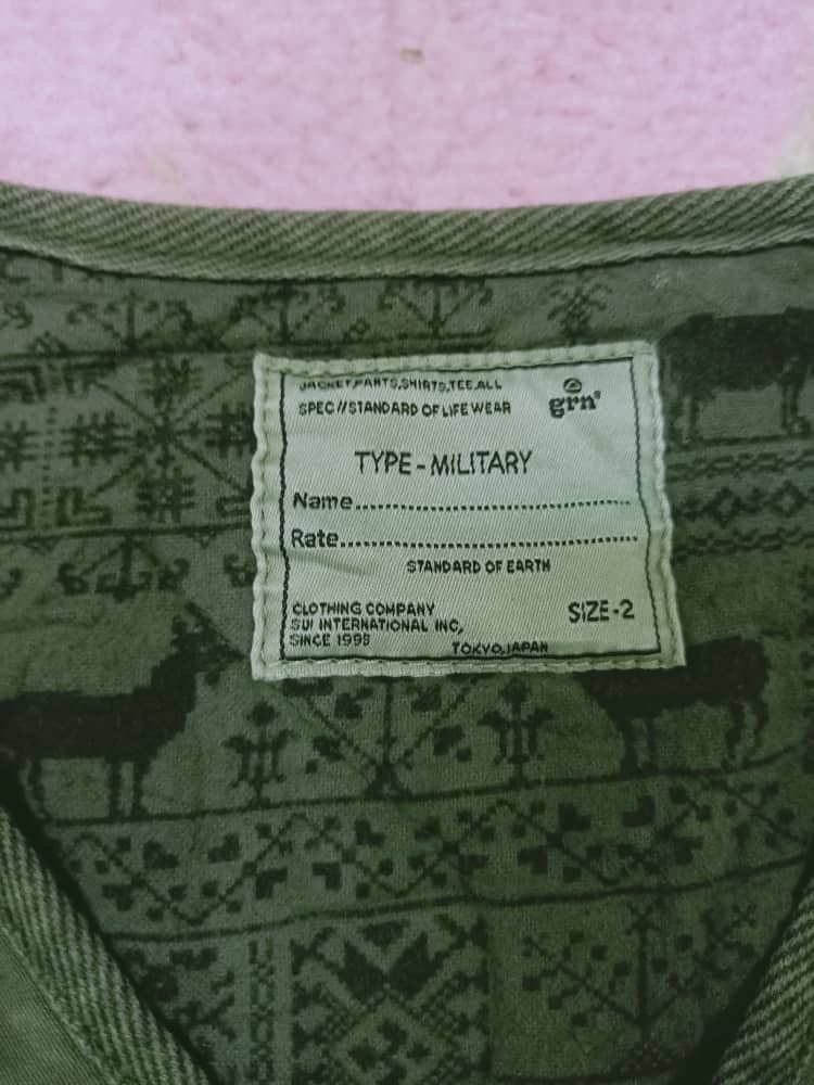 GRN Rare !!GRN Military Type Quilted Jacket Size US M / EU 48-50 / 2 - 4 Thumbnail