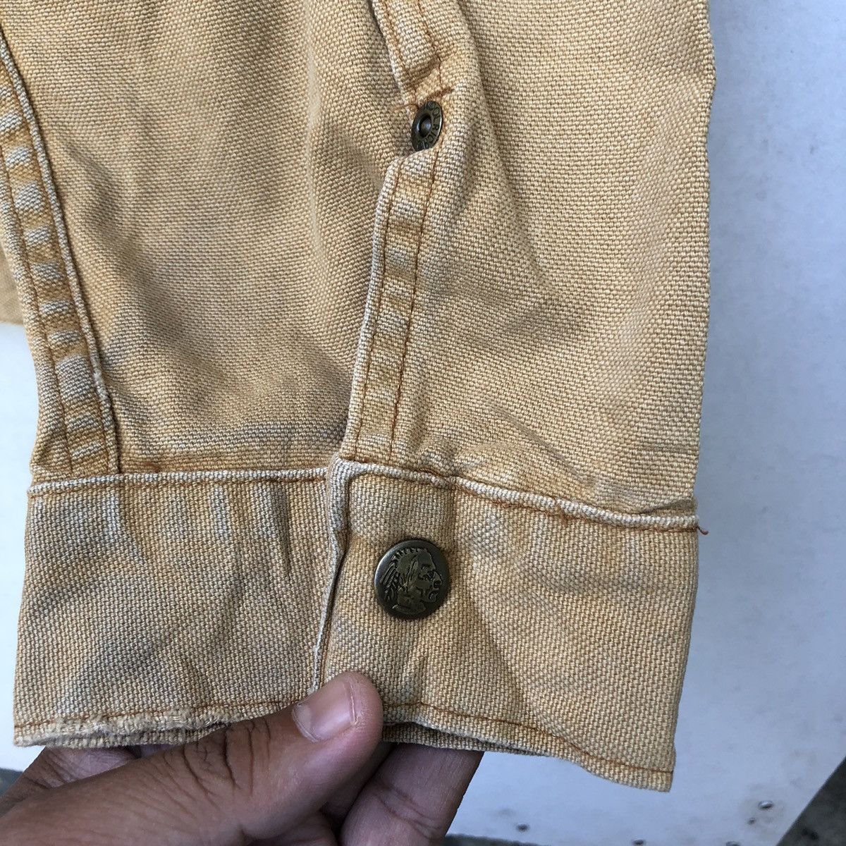 Woolrich Woolen Mills VINTAGE WOOLRICH DUCK CANVAS DENIM CHORE JACKET Size US M / EU 48-50 / 2 - 7 Thumbnail