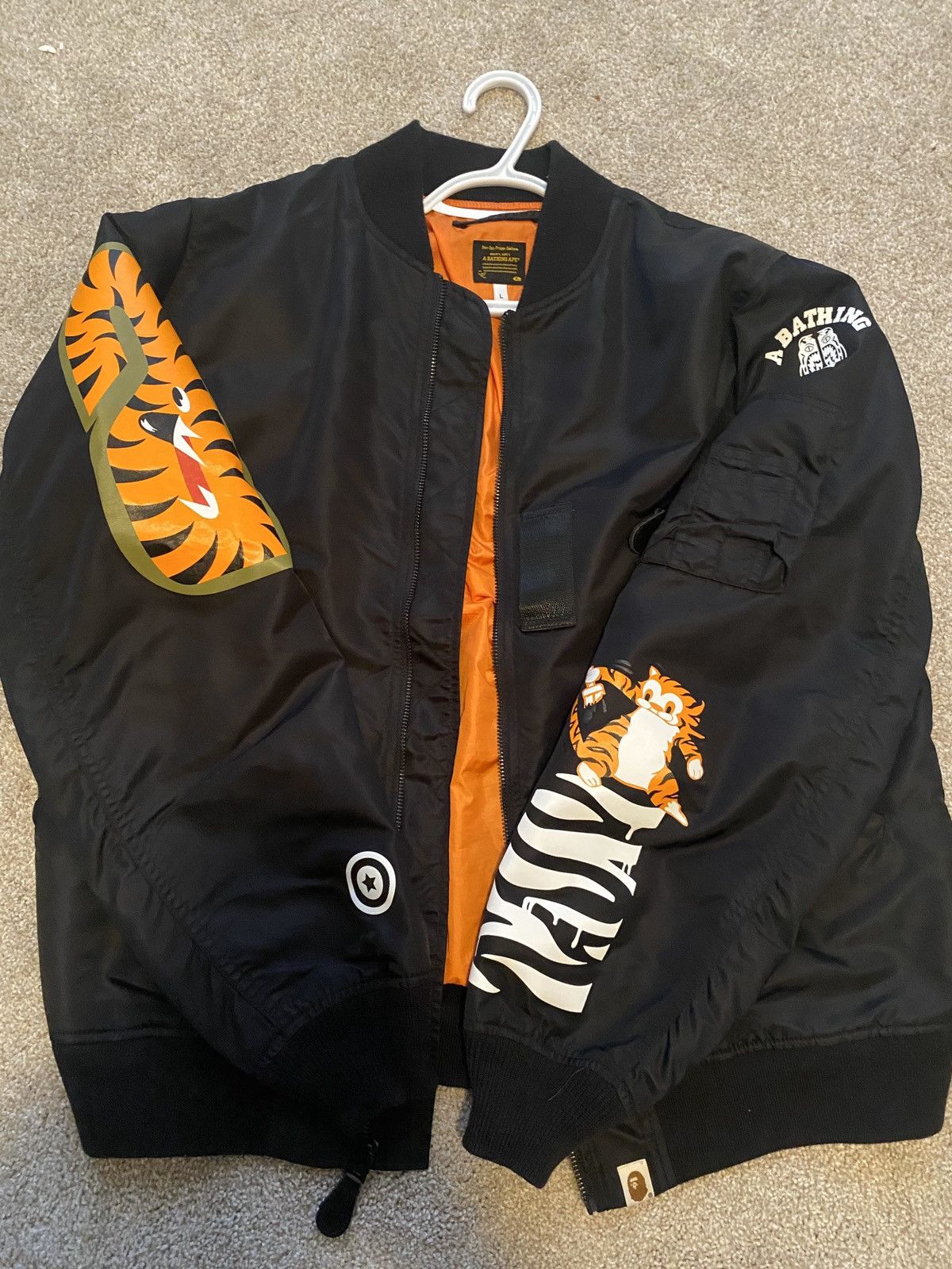 Bape tiger bomber jacket online