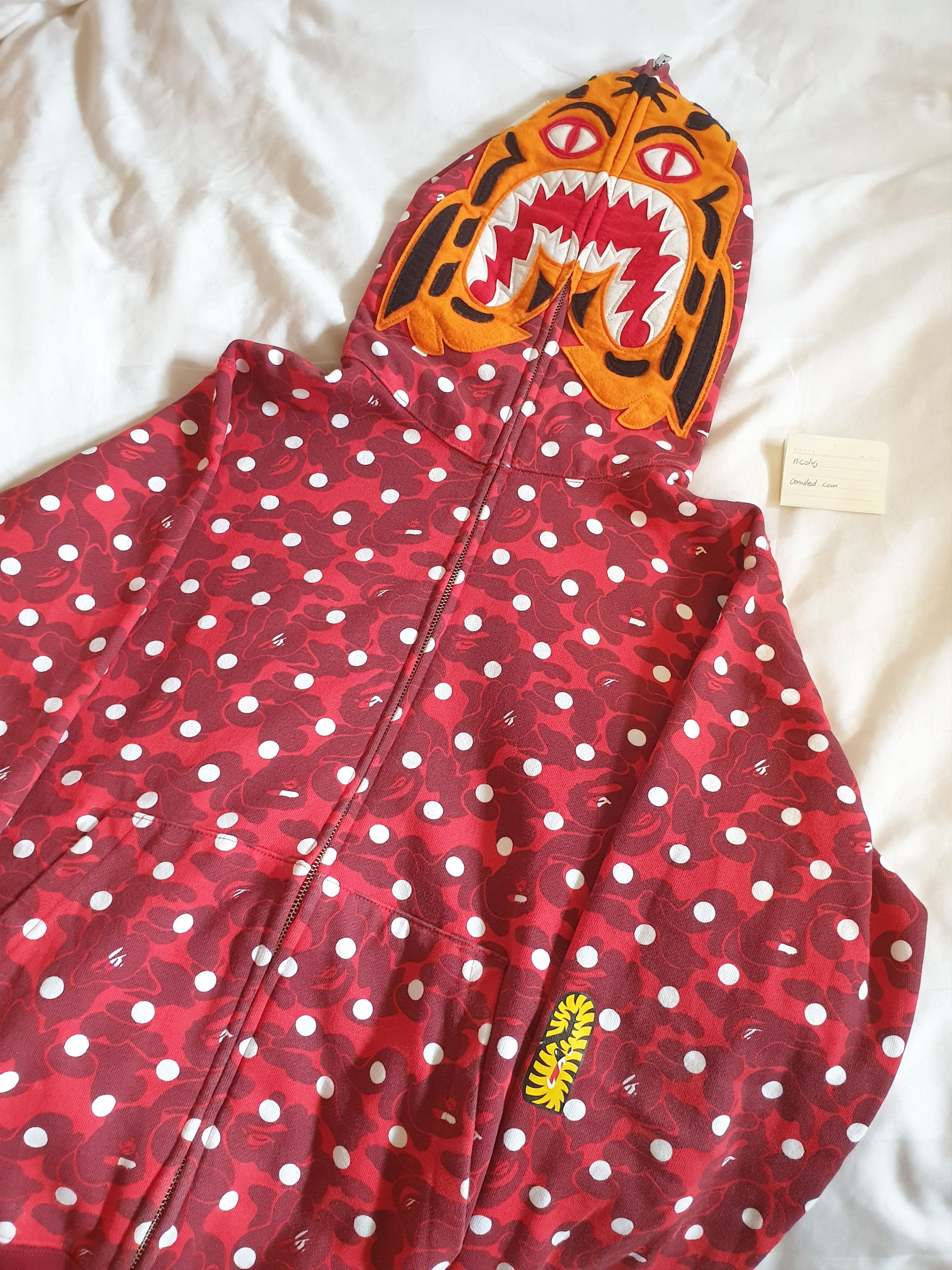 Bape BAPE Shark / Tiger Red Camo backpack